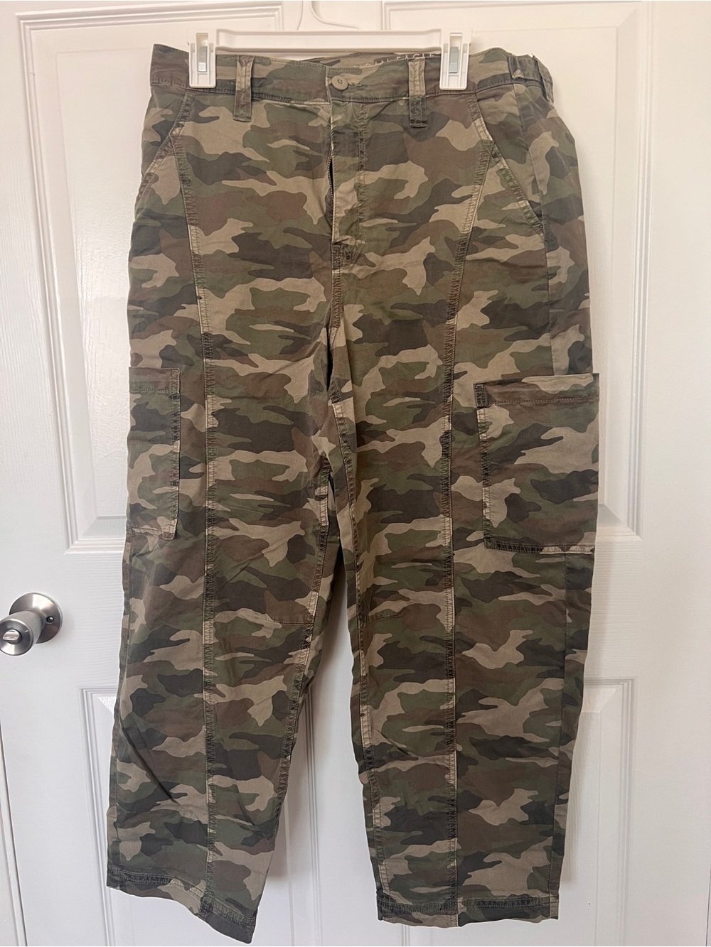American Eagle Camo Stretch Cargo Pants - Olive & Khaki